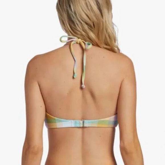 Billabong Warm Waves Drew Bikini Top & Tie Side Bikini Bottoms, multi checkered - Picture 5 of 16